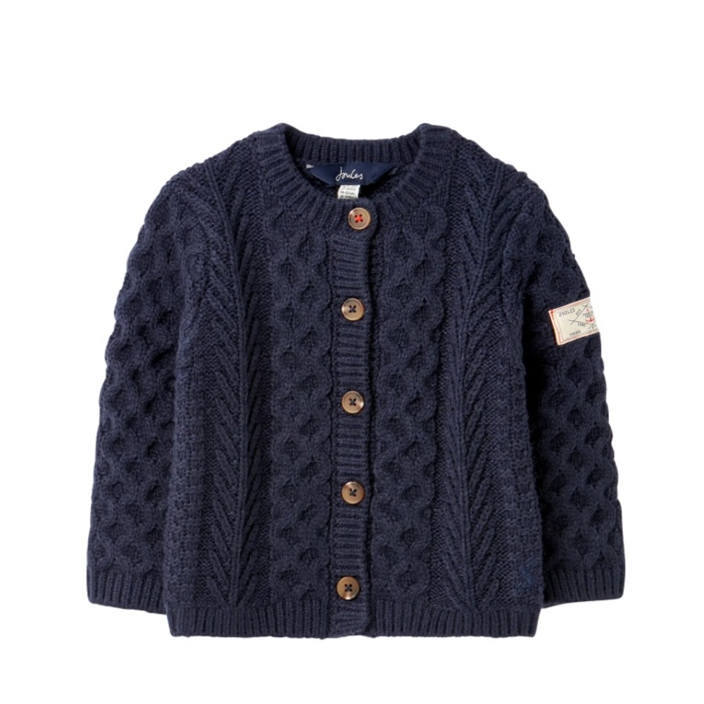 Joules Aran Knit Cardigan 9-12 months